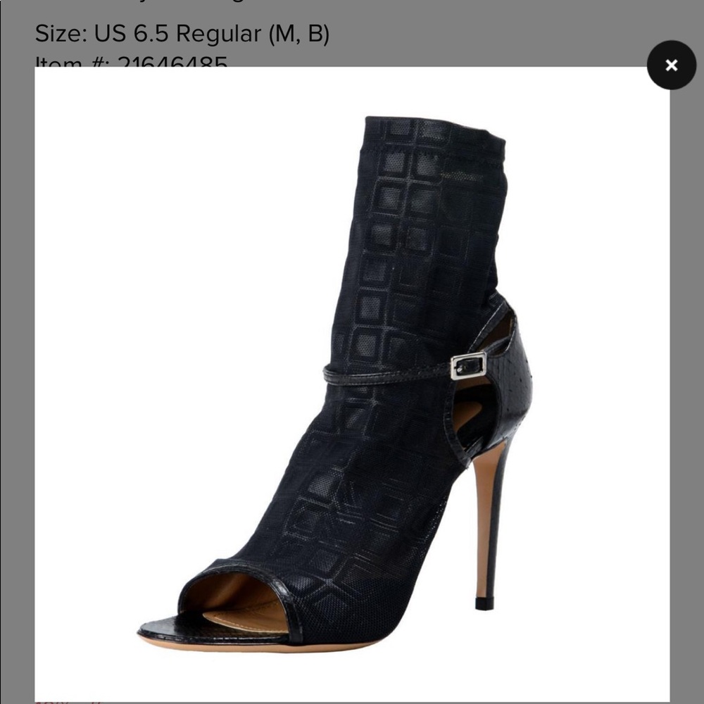 Black "Payson" High Heel Sandals Boots/Booties